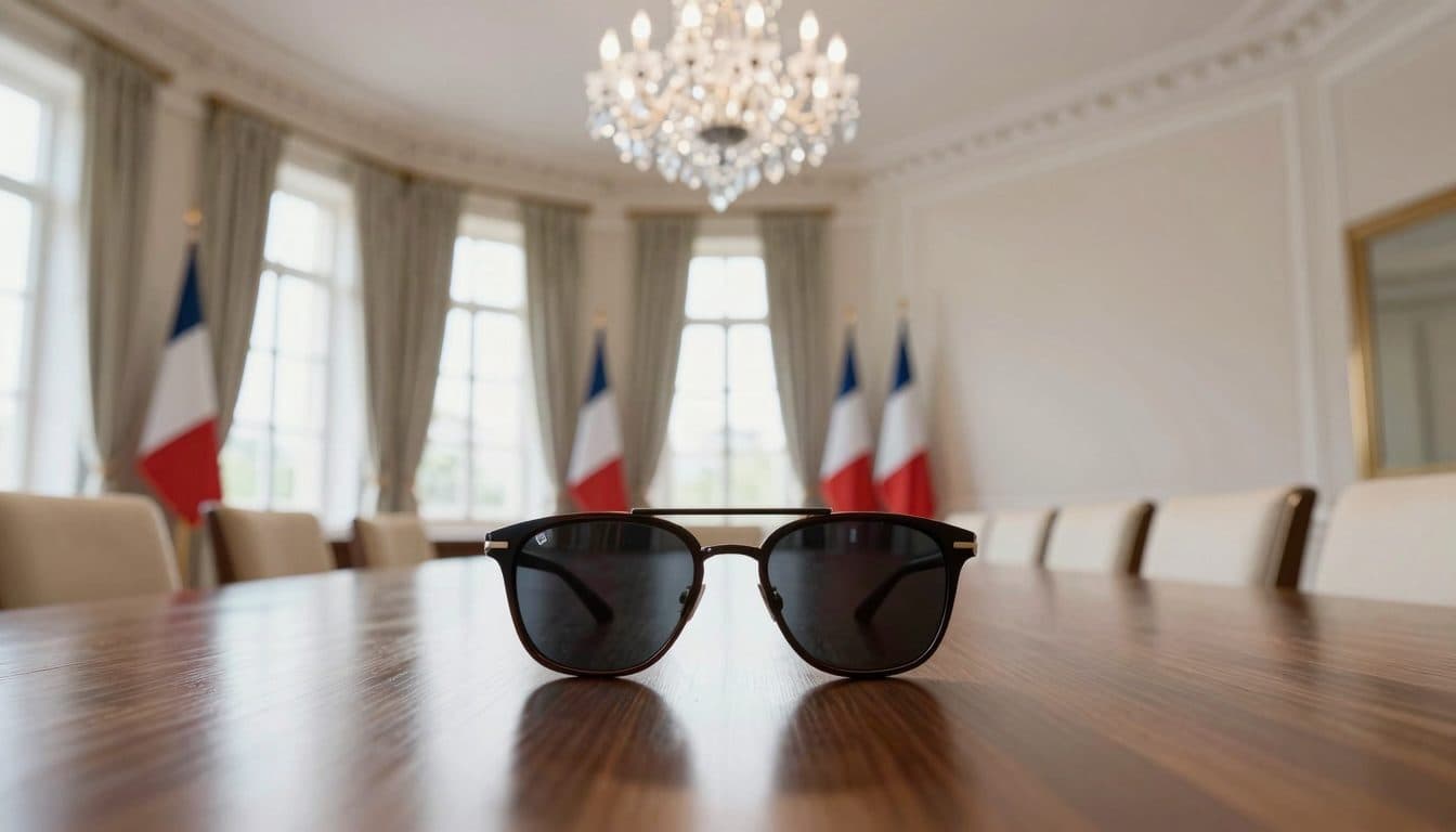 Macron trägt erneut Sonnenbrille in Innenräumen – aus gesundheitlichen Gründen