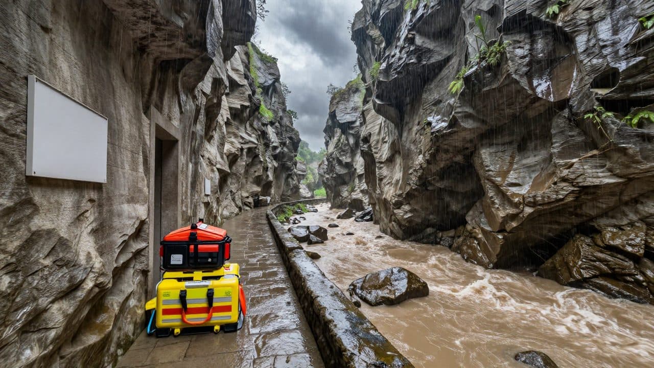 Unwetter auf Kreta: Touristen in der Samaria-Schlucht eingeschlossen
