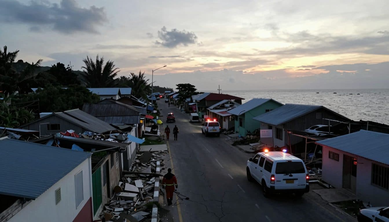 Schweres Erdbeben der Stärke 7,0 erschüttert Küste Indonesiens