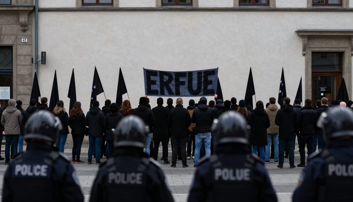 Bundesparteitag der AfD in Erfurt: Zehntausende Demonstranten und Großaufgebot der Polizei erwartet