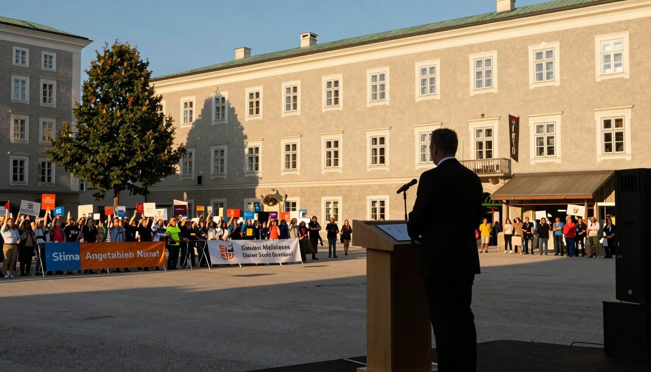 Stocker löst mit Aussagen zur Kinderbetreuung Protest auf Sommertour aus