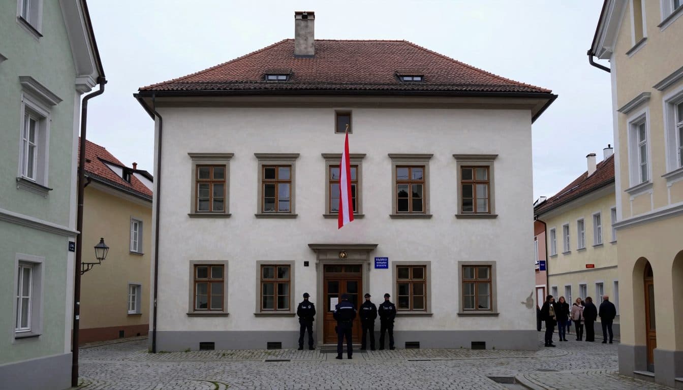 Hitlers Geburtshaus in Braunau wird als Polizeizentrum eröffnet