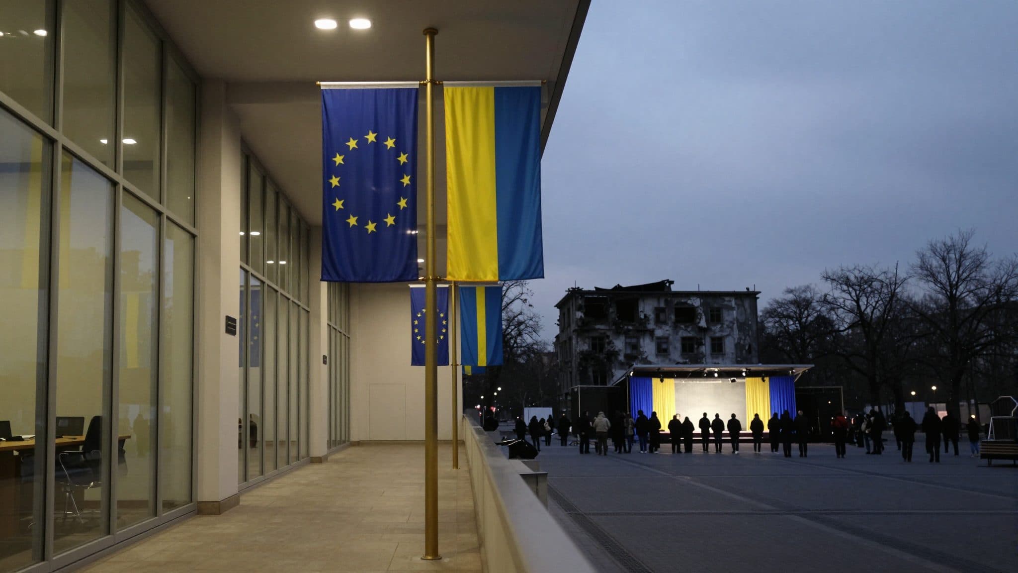 Ukrainischer Unabhängigkeitstag von neuen russischen Angriffen auf Kiew überschattet