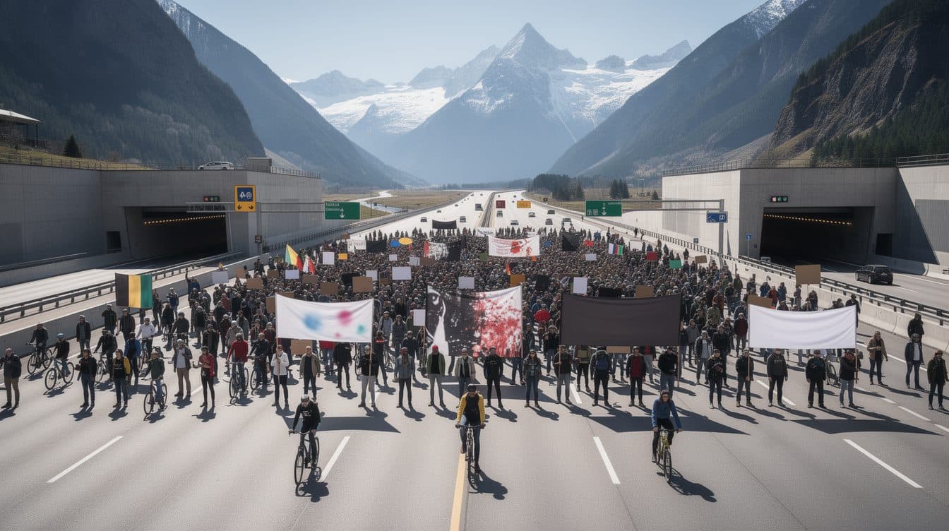 Brennerautobahn nach Demonstration wieder frei – Tausende protestierten gegen Transitverkehr