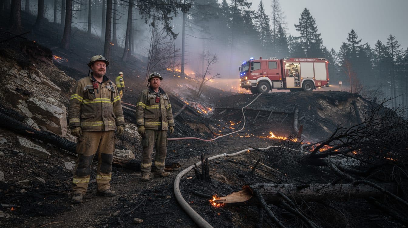 Waldbrand nördlich von Graz nach 17 Tagen endlich gelöscht