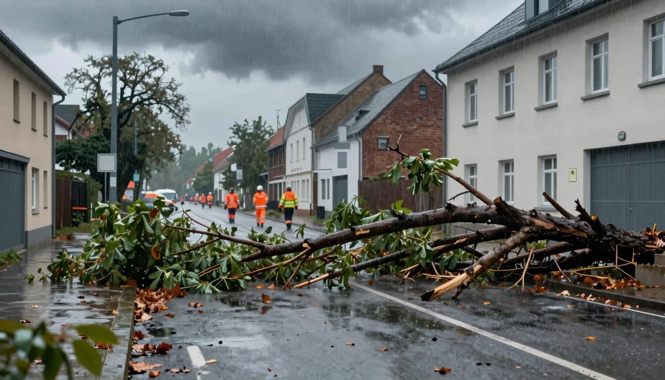 Vater stirbt bei Unwetter in Georgenthal durch Ast