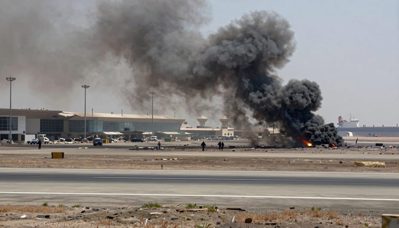 Schwere Luftangriffe auf Flughafen von Sanaa verschärfen Jemen-Konflikt