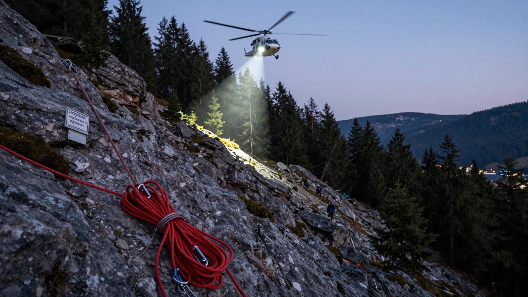 Wanderer stürzt rund 80 Meter ab – aufwendiger Rettungseinsatz in Frankenfels