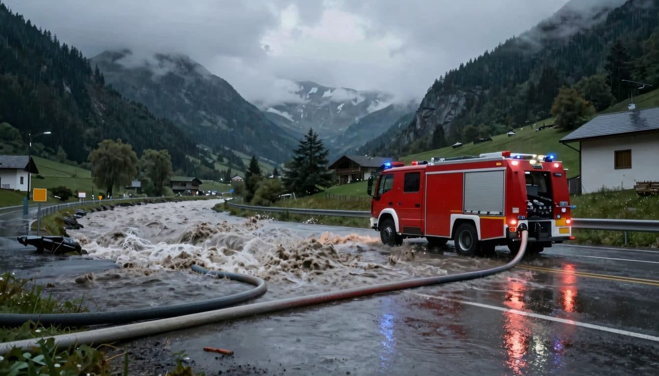 Starkregen und Gewitter lösen rund 70 Feuerwehreinsätze im Bezirk Kufstein aus