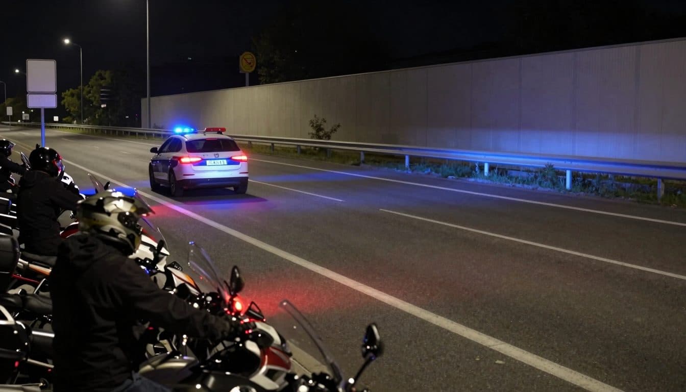 Motorradflucht in Maria Lanzendorf: Polizei nimmt acht Biker auf der B11 ins Visier
