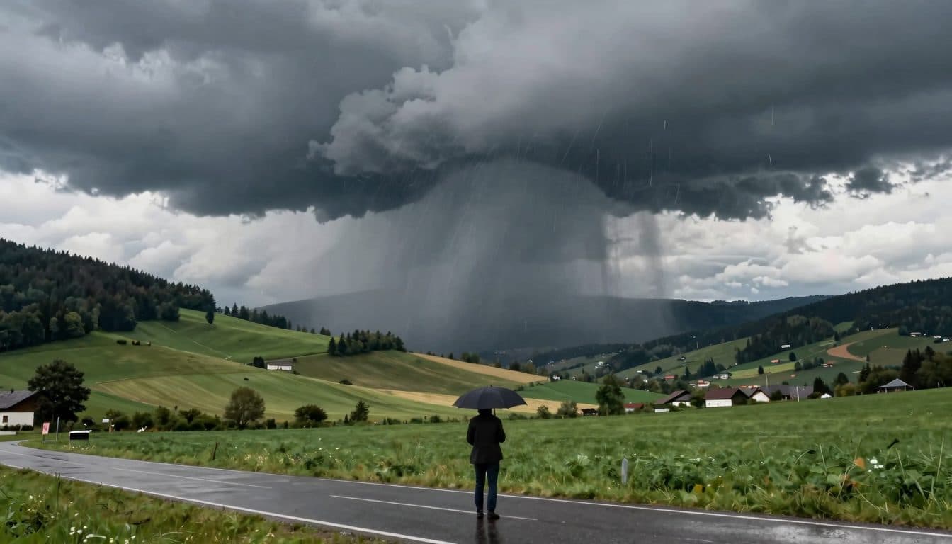 Unwetter mit großem Hagel zieht über die Steiermark – mehrere Bezirke unter Warnung