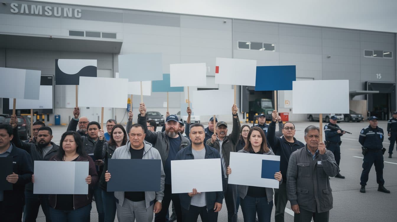 Samsung-Mitarbeiter treten in 18-tägigen Streik nach gescheiterten Bonusverhandlungen