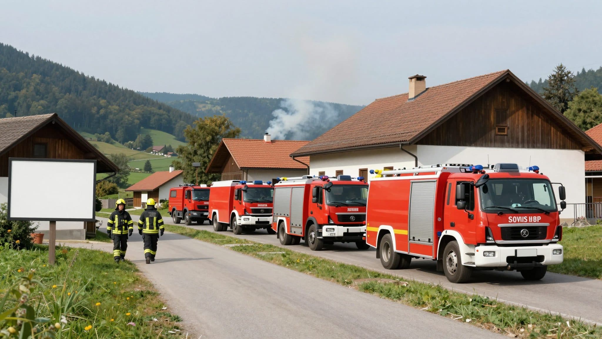 Stallbrand Südoststeiermark: Feuerwehr rettet 15.000 Küken