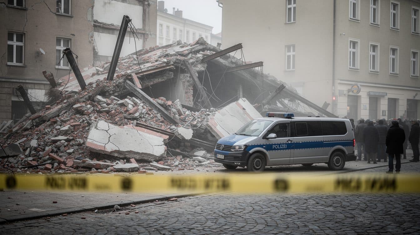 Nach Hauseinsturz in Görlitz mit drei Toten: Polizei nimmt zwei Verdächtige fest