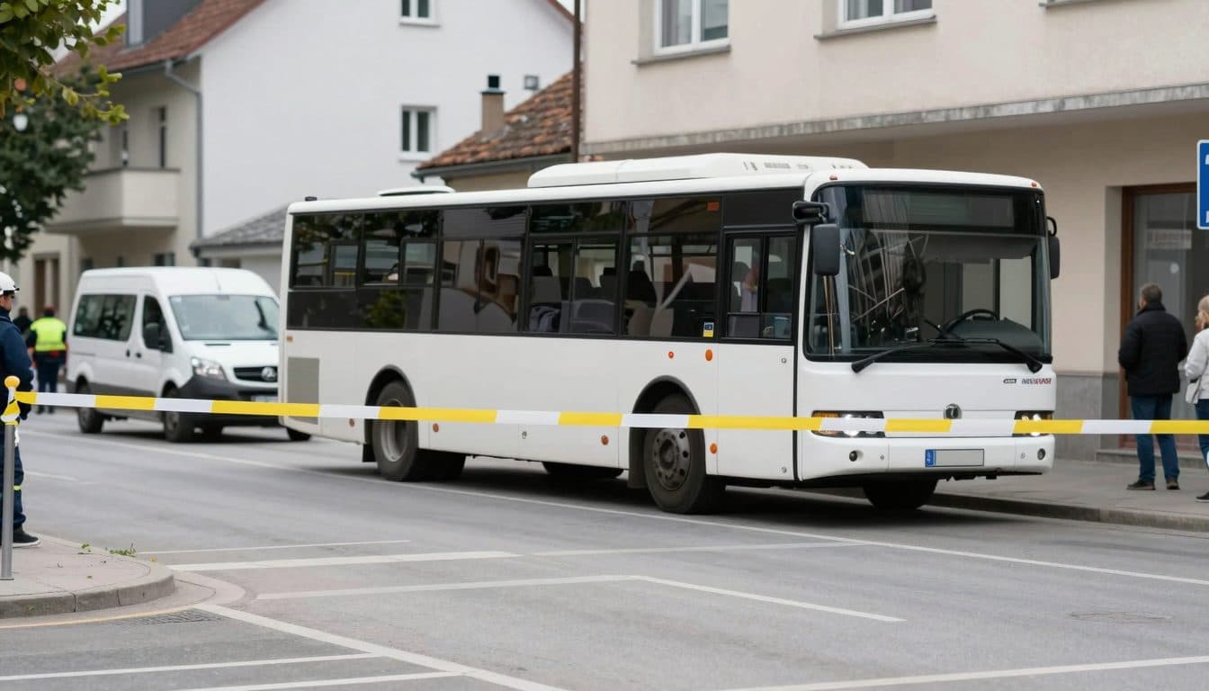 Busfahrer verhindert in Leonding durch Vollbremsung Zusammenstoß mit Transporter – zwölf Verletzte