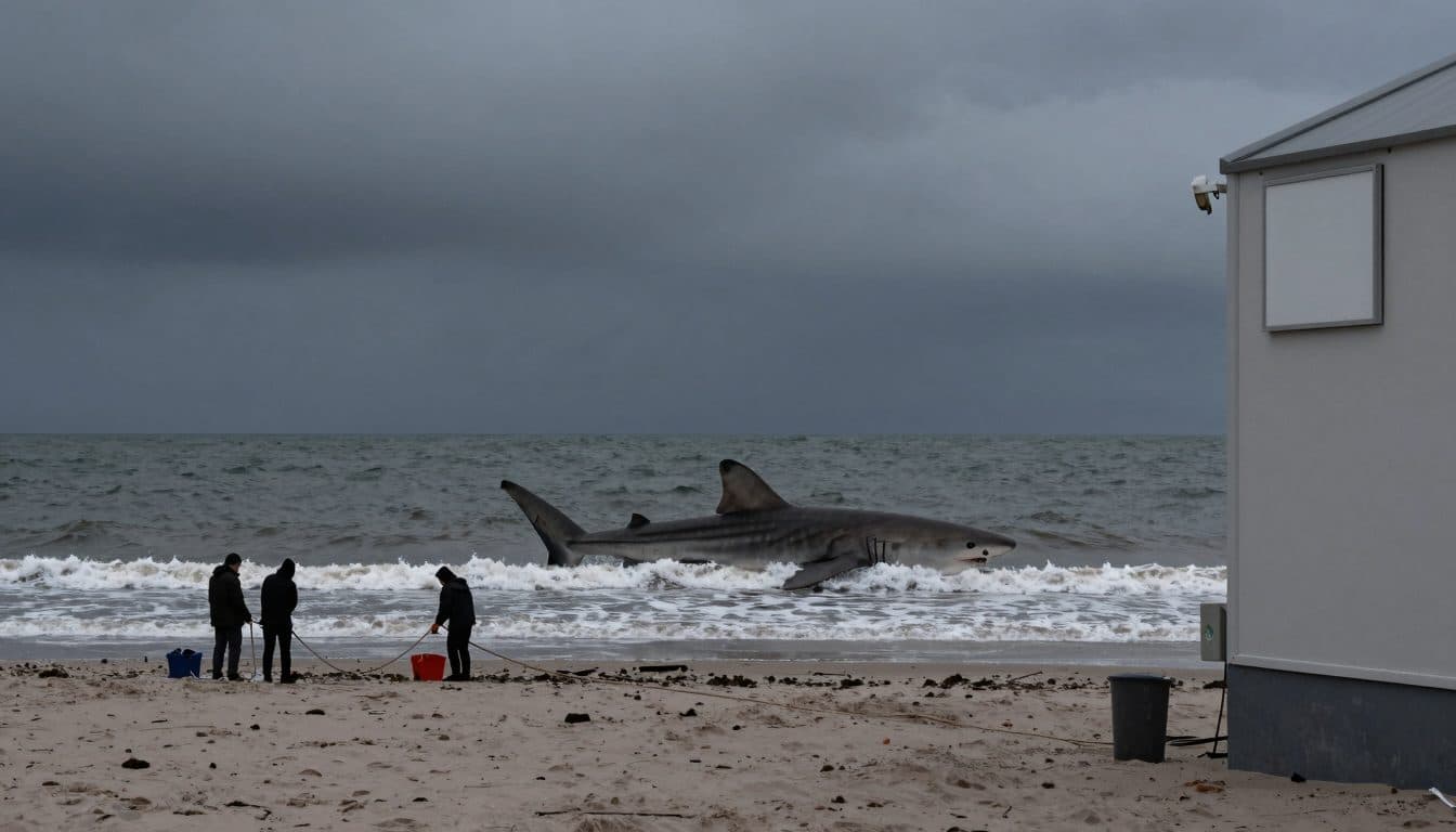 Forscher ziehen rund fünf Meter langen Riesenhai aus der Ostsee vor Dänemark