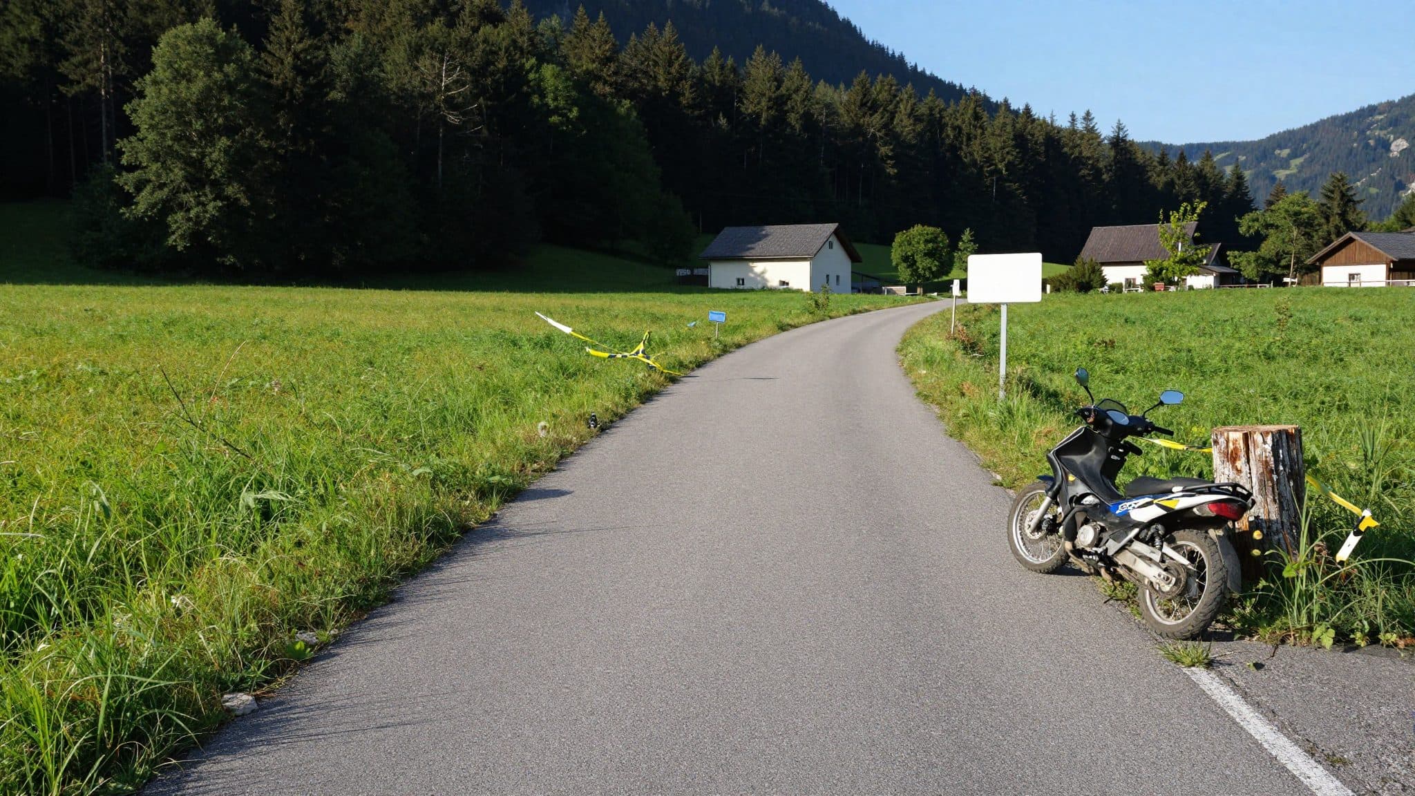 Mopedfahrer flieht in Straßwalchen vor Polizei und prallt gegen Baumstumpf