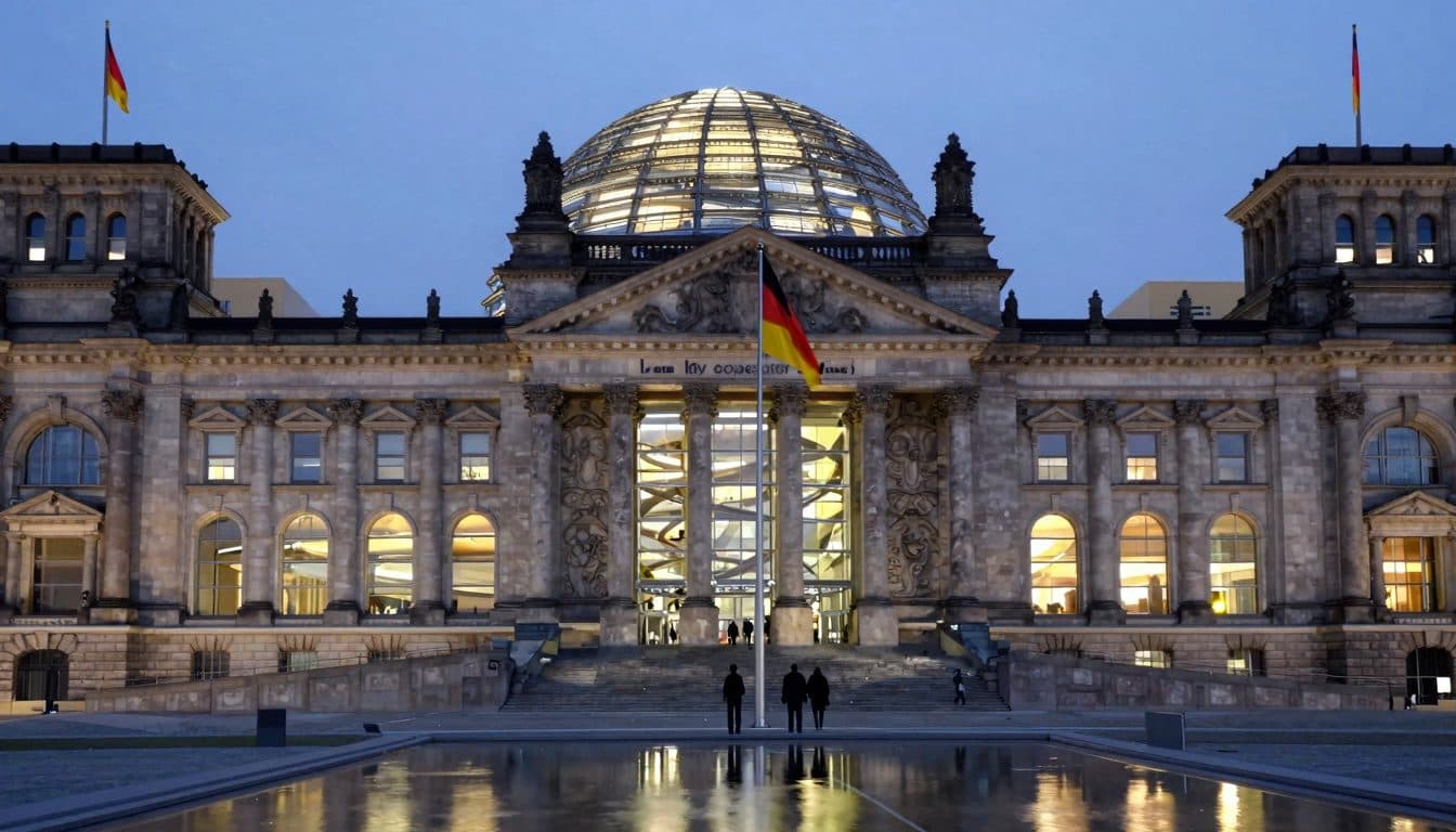Jörg Pilawa besucht Bundestagspräsidentin Klöckner im Reichstagsgebäude