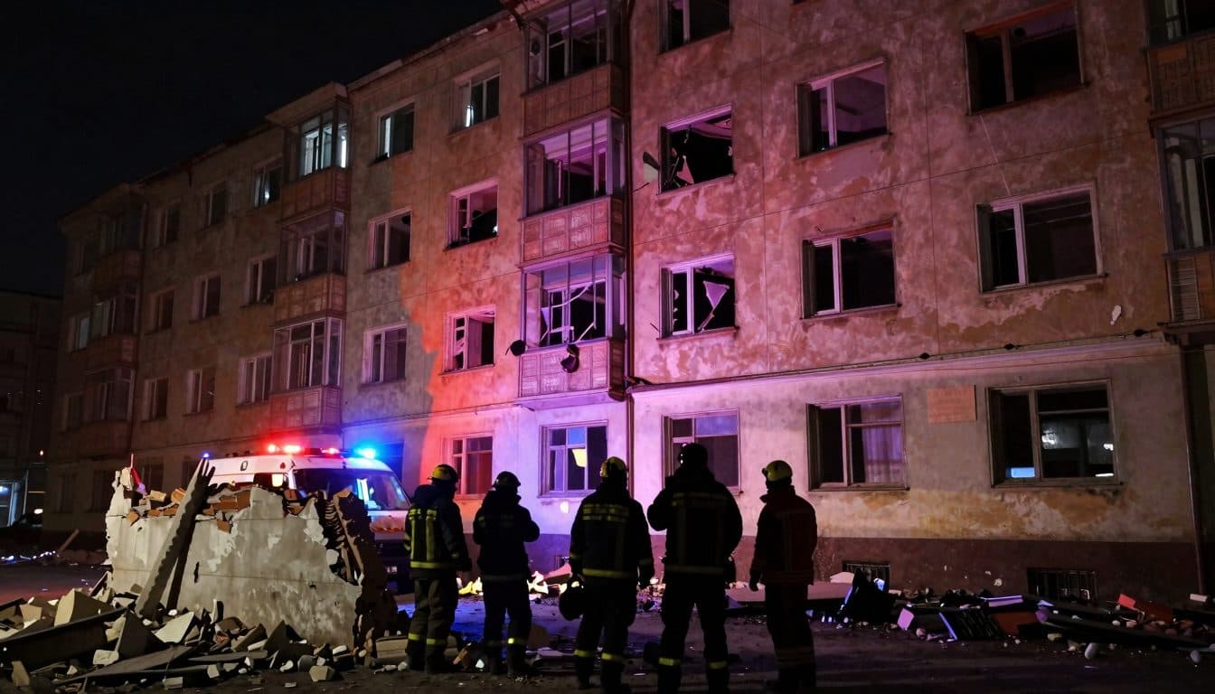 Russischer Drohnenangriff auf Kiew trifft Munitionslager in Wohngebiet – Kleinkind unter den Toten