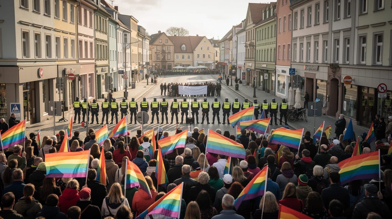 CSD in Eberswalde: Tausende setzen Zeichen für Vielfalt – rechte Gegendemo bleibt friedlich