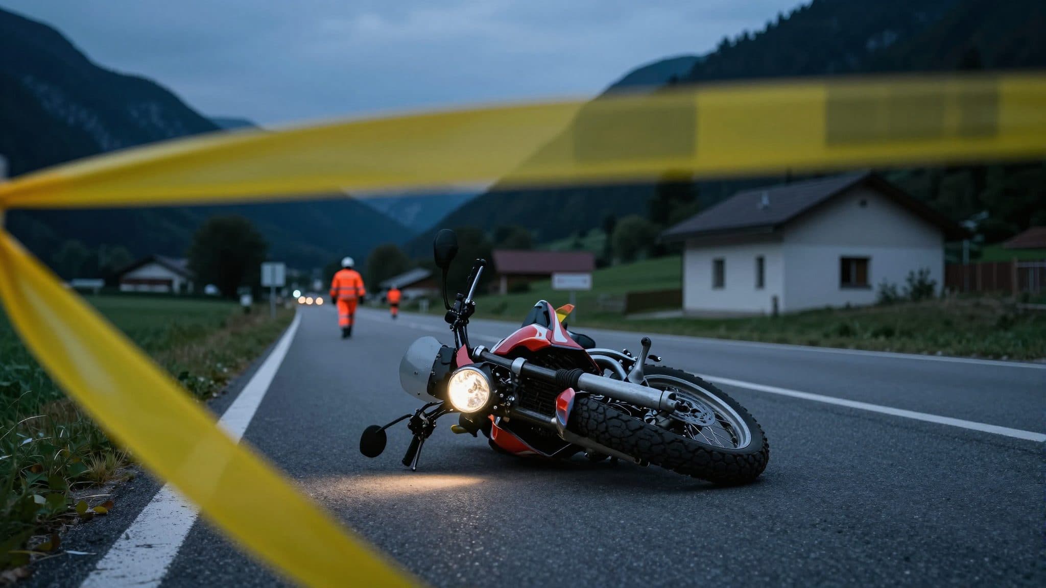 20-Jähriger überschlägt sich mit Motorrad auf der B154 und wird verletzt