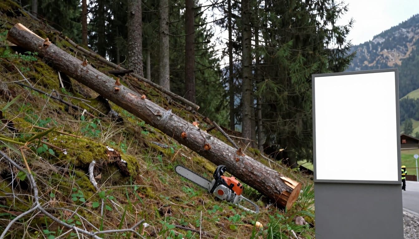 Tödlicher Forstunfall in Pfunds: 55-Jähriger stirbt bei Holzarbeiten
