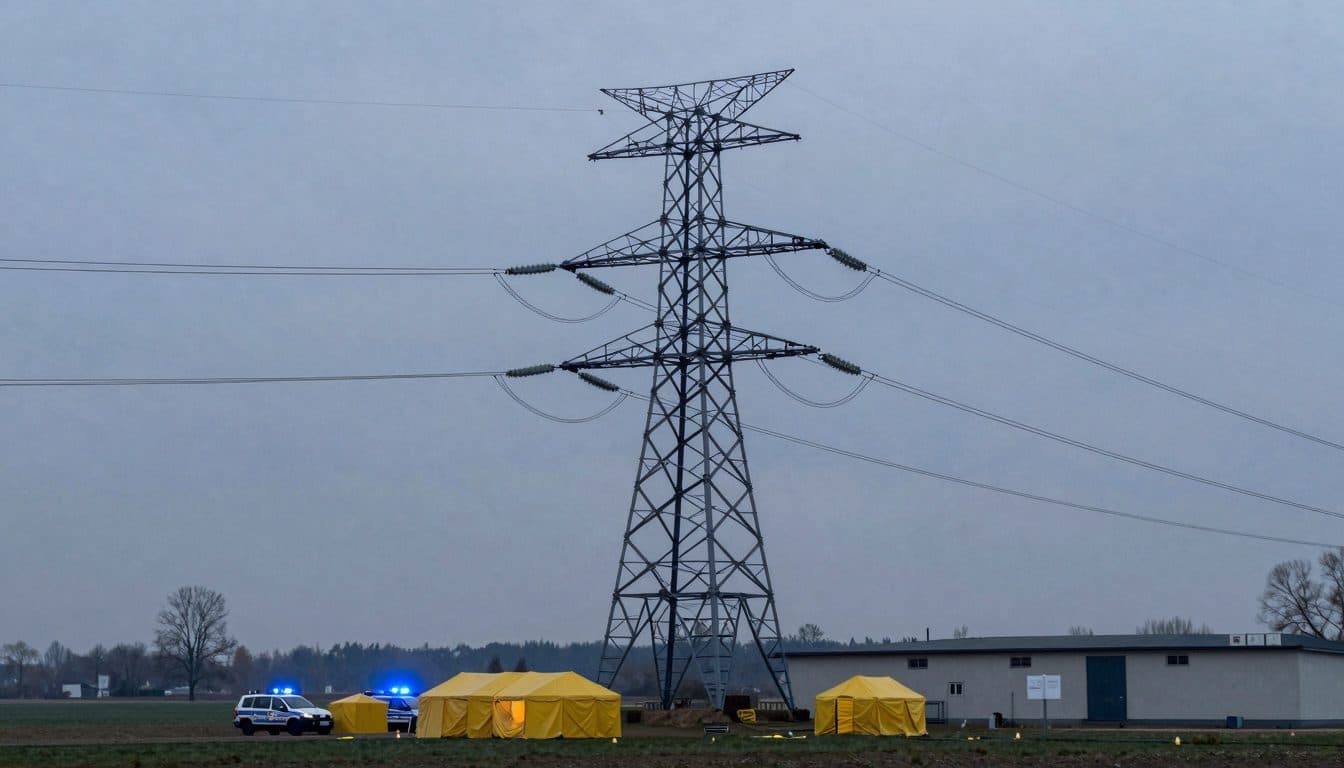 Ermittler prüfen Bekennerschreiben nach Anschlägen auf Stromtrassen in Ostsachsen
