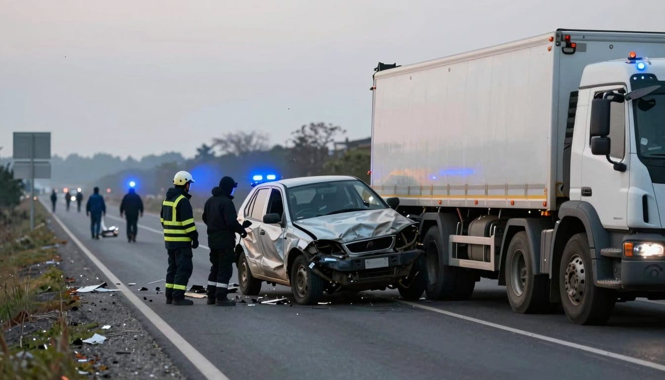 Auto mit acht Jugendlichen prallt bei Nidda gegen Baustellen-Lkw – Zwei Tote und sechs Schwerverletzte