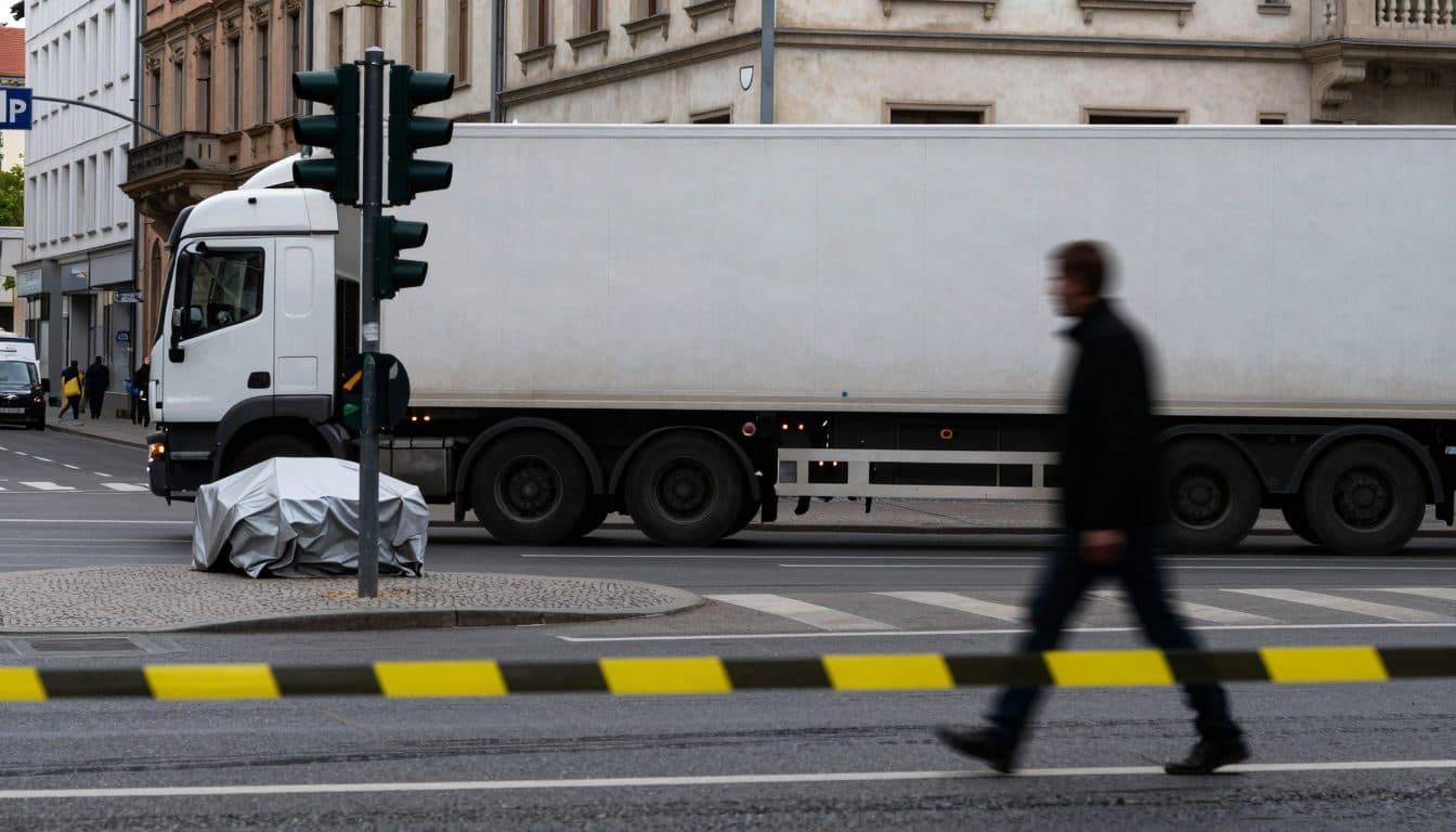 85-Jähriger stirbt bei Zusammenstoß mit Lkw in Berlin-Westend