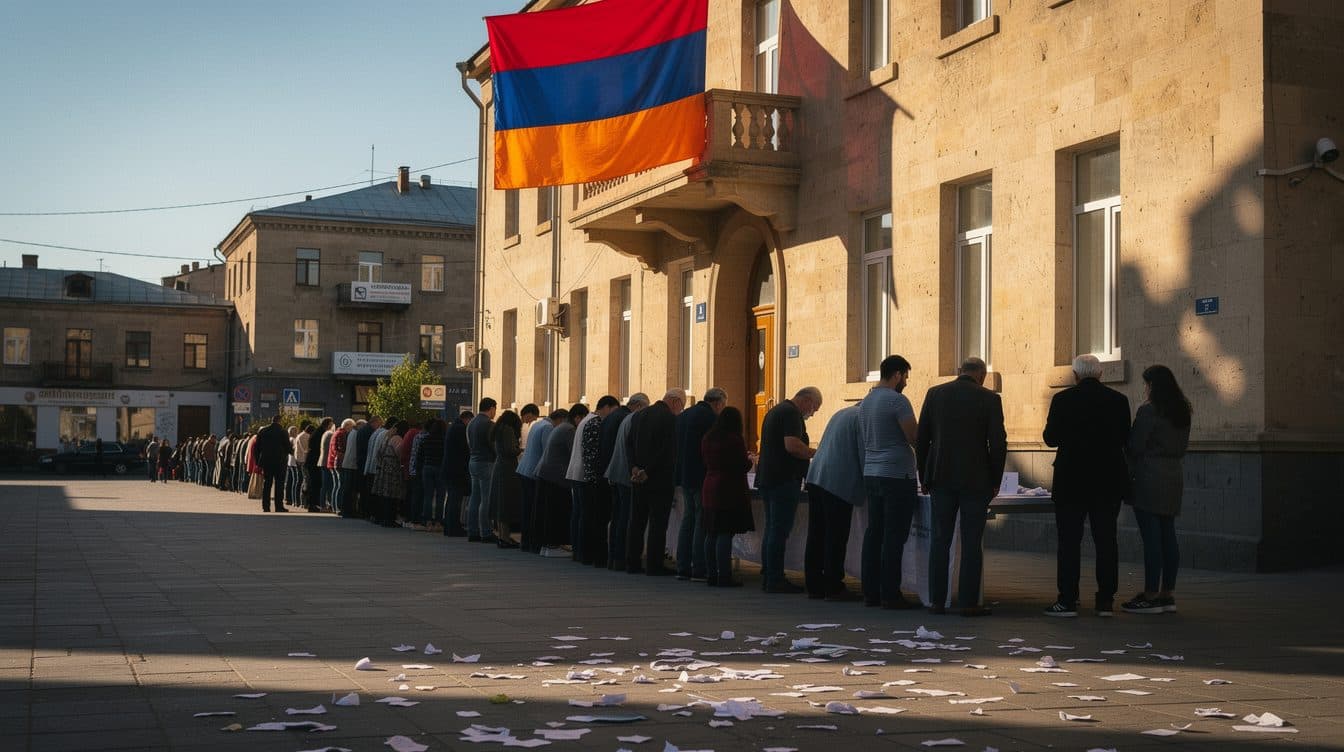 Parlamentswahl in Armenien: Pashinyans Lager laut Teilergebnissen vorne, Spannungen mit Russland groß