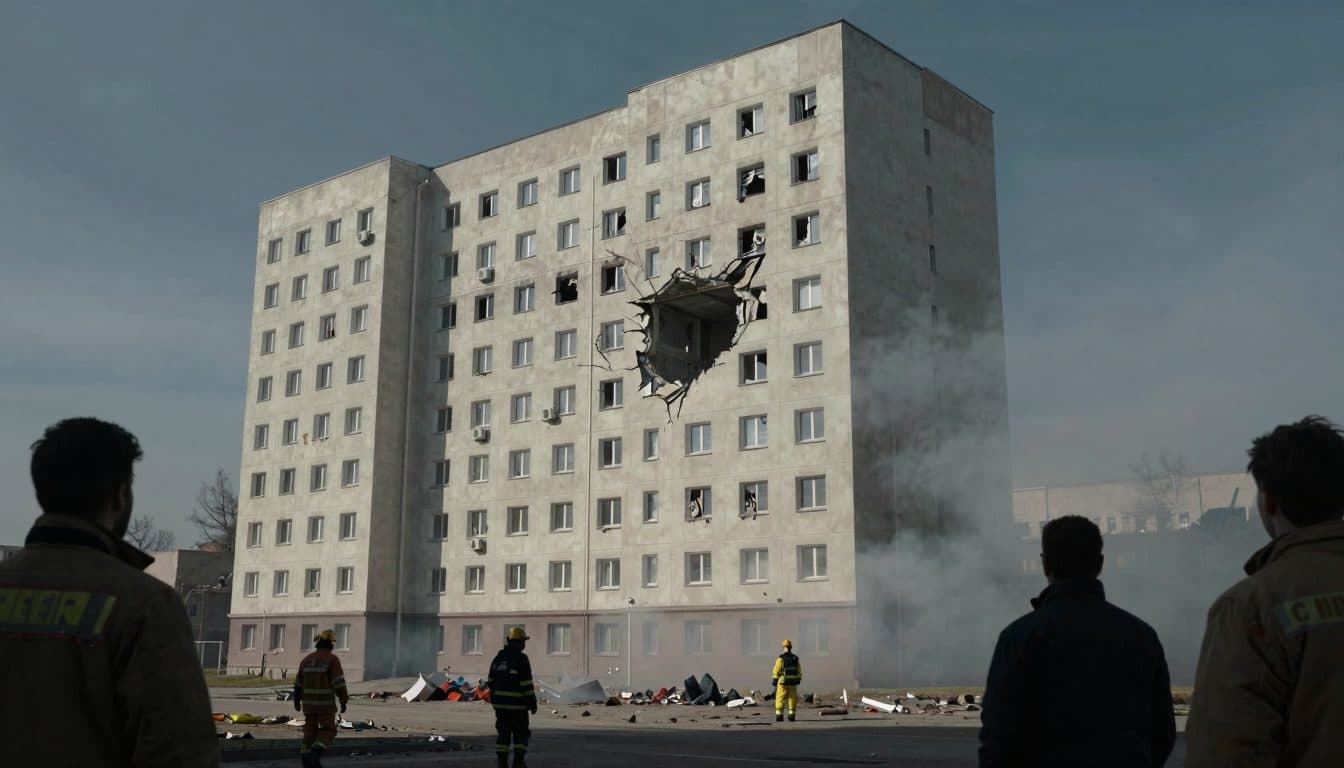 Fünf Tote bei ukrainischem Drohnenangriff auf Hochhaus in Rostow-am-Don