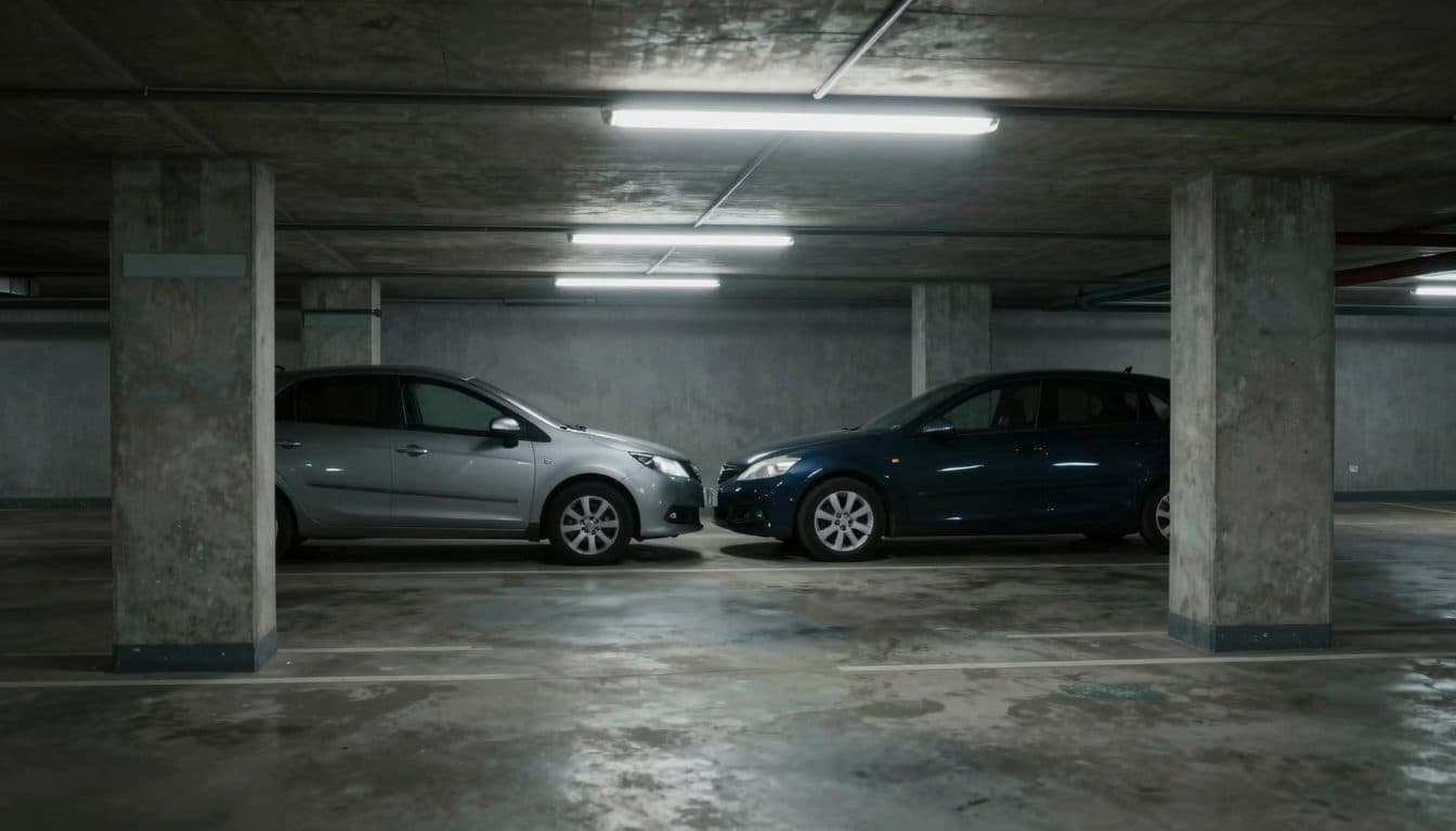 Frau in Tiefgarage in Innsbruck zwischen zwei Autos eingeklemmt