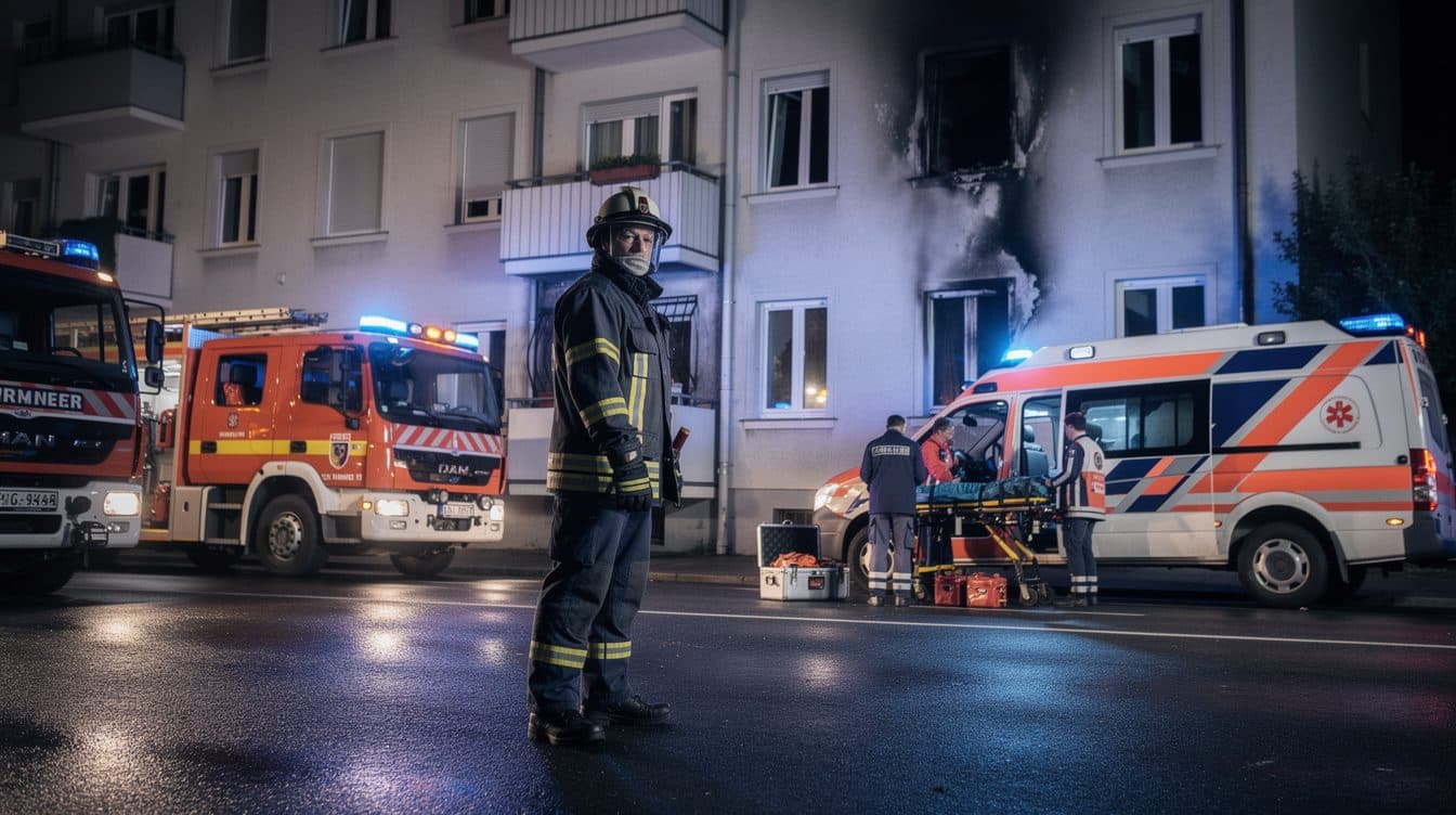 Wohnungsbrand in Wien: Zwei Kleinkinder in Lebensgefahr