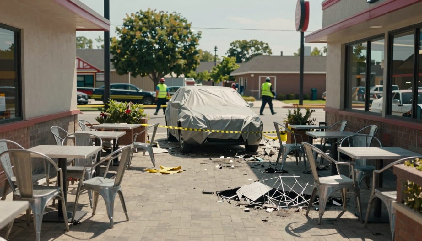 69-Jähriger fährt mit Pkw in Gastgarten eines McDonald's in Wiener Neudorf