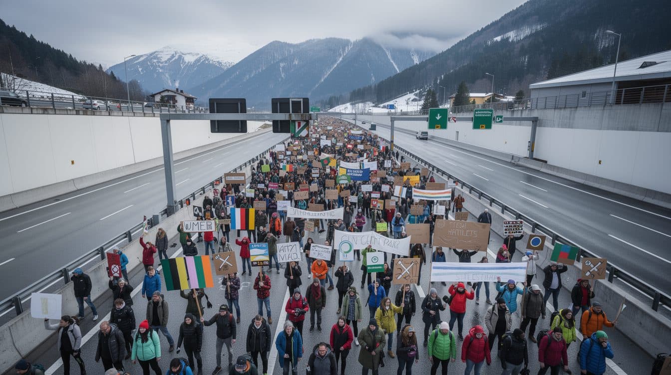 Brenner-Autobahn nach Anwohnerprotest wieder freigegeben