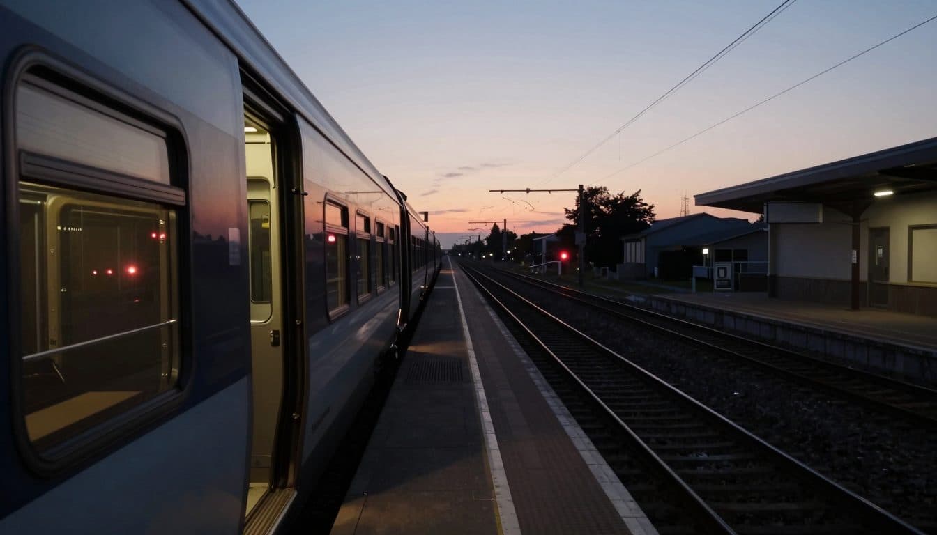 Sicherheitsmitarbeiter der Bahn stürzt bei Streit aus fahrendem Zug