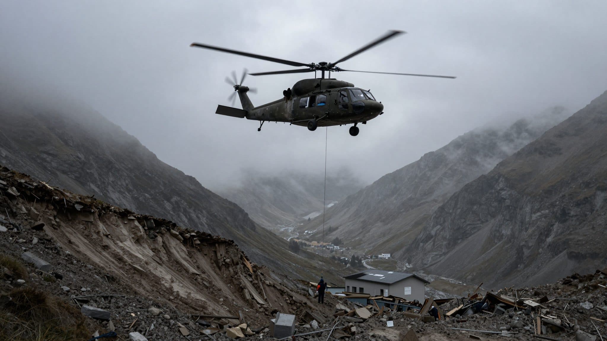 Bundesheer beginnt Evakuierung im Kaunertal mit zwei Hubschraubern