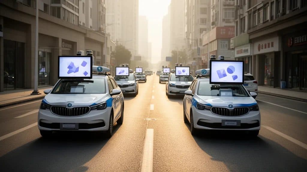 Selbstfahrende Taxis von Baidu blockieren Straßen in Wuhan nach technischer Fehlfunktion