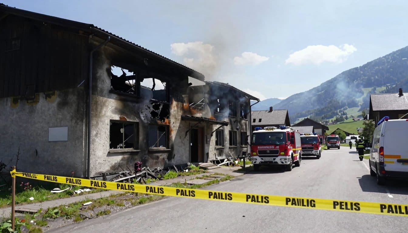 Explosionsserie in Pyrotechnikfirma in Winzendorf fordert Großeinsatz der Feuerwehr