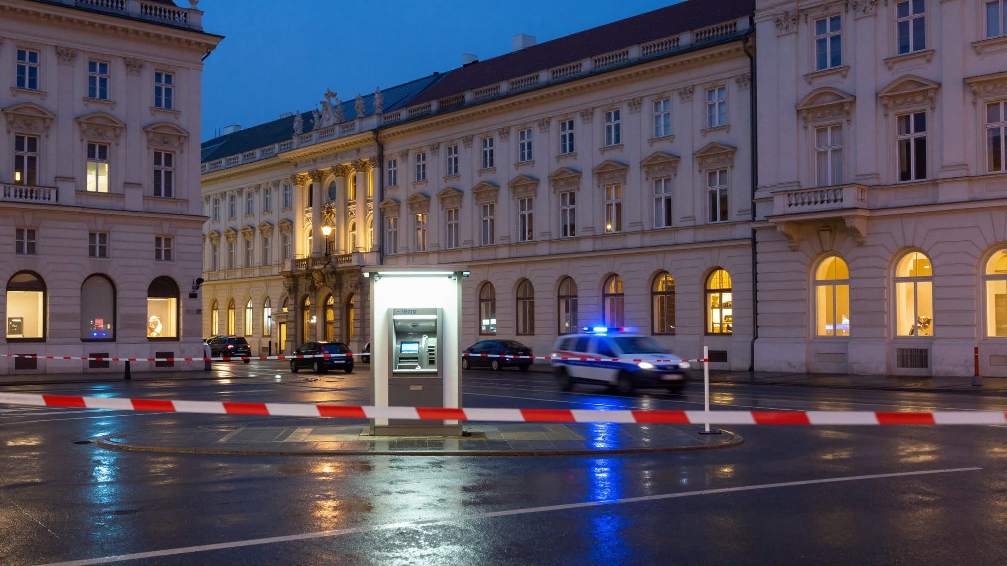 Bewaffneter Raub am Schubertring: Polizei fahndet nach zwei maskierten Männern