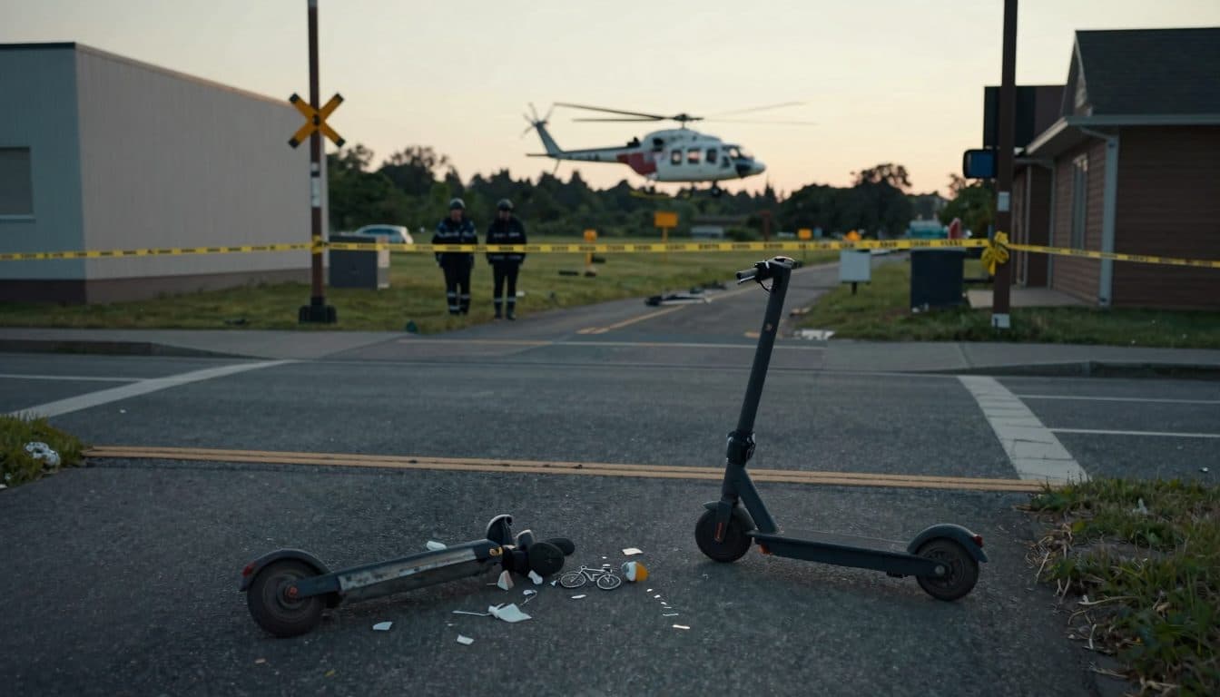 E-Scooter-Unfall Weigelsdorf: 13-Jähriger per Hubschrauber in Klinik