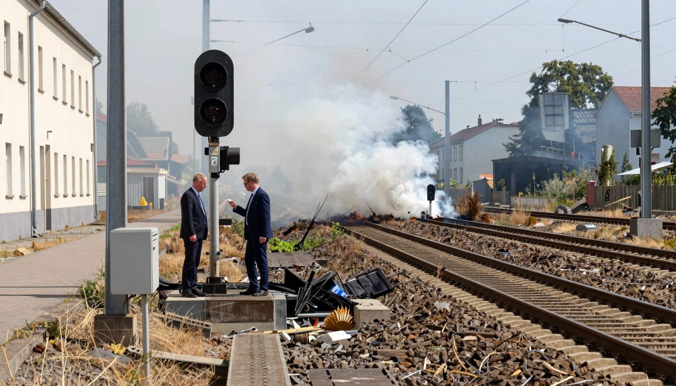 Linksextreme Gruppe bekennt sich zu Brandanschlag auf Bahnstrecke zwischen Düsseldorf und Köln