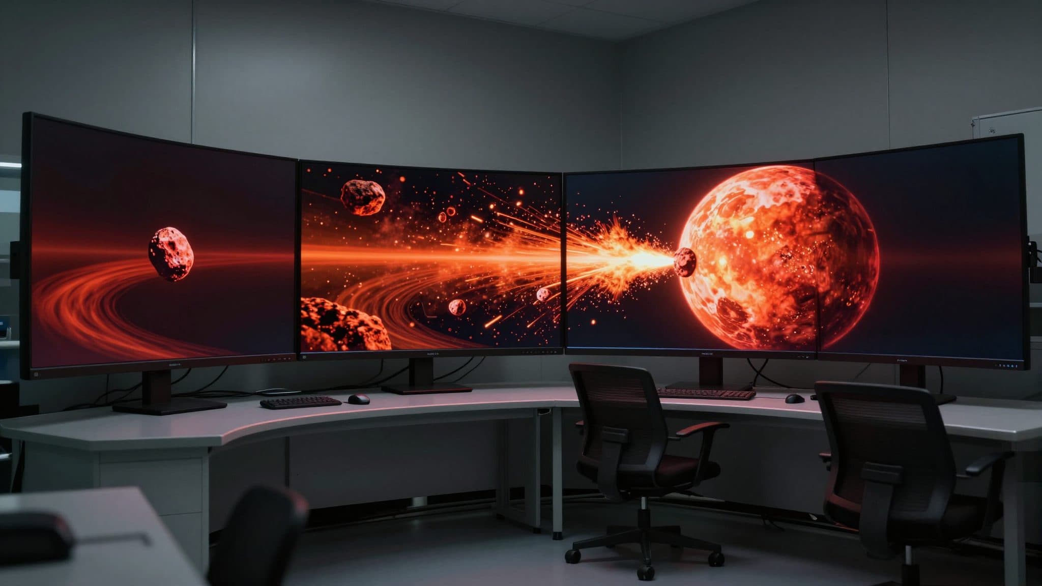 Neue Simulationen erklären die Entstehung des Marsmonds Deimos durch schrägen Asteroideneinschlag