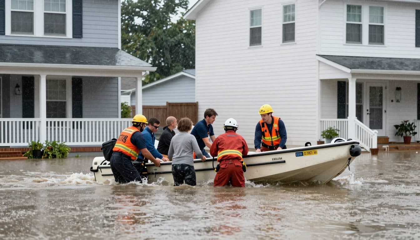 Dutzende Menschen bei historischem Hochwasser in Indiana gerettet, während Unwetter im Mittleren Westen anhalten