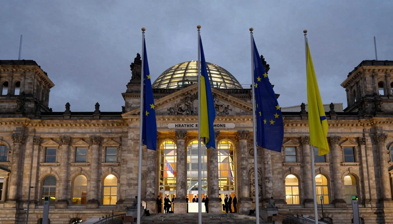 E5-Gipfel in Berlin: Europäer stimmen sich vor NATO-Treffen auf gemeinsamen Kurs für Ukraine ab