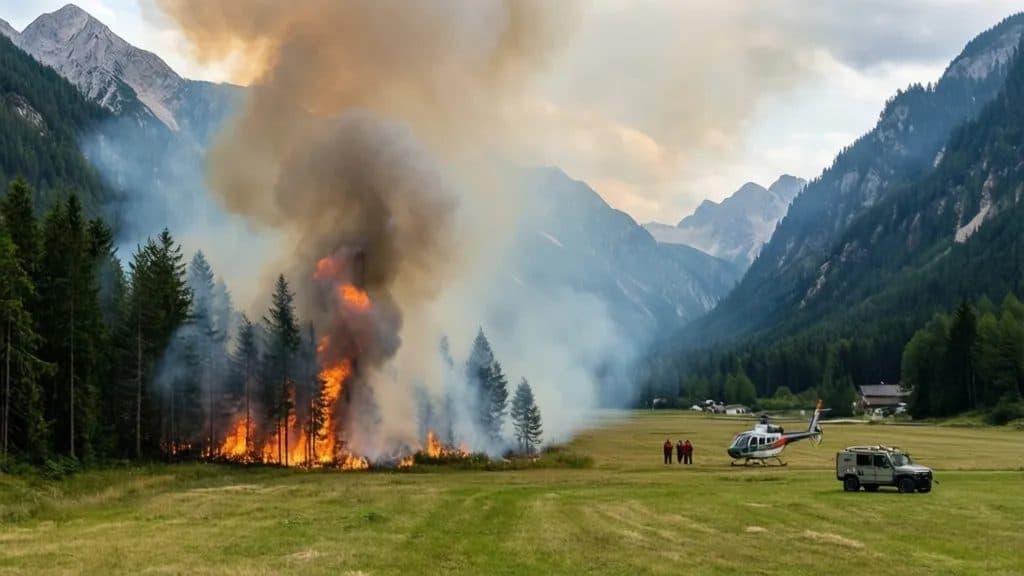 Waldbrand im Kärntner Lesachtal zeigt erste Entspannung