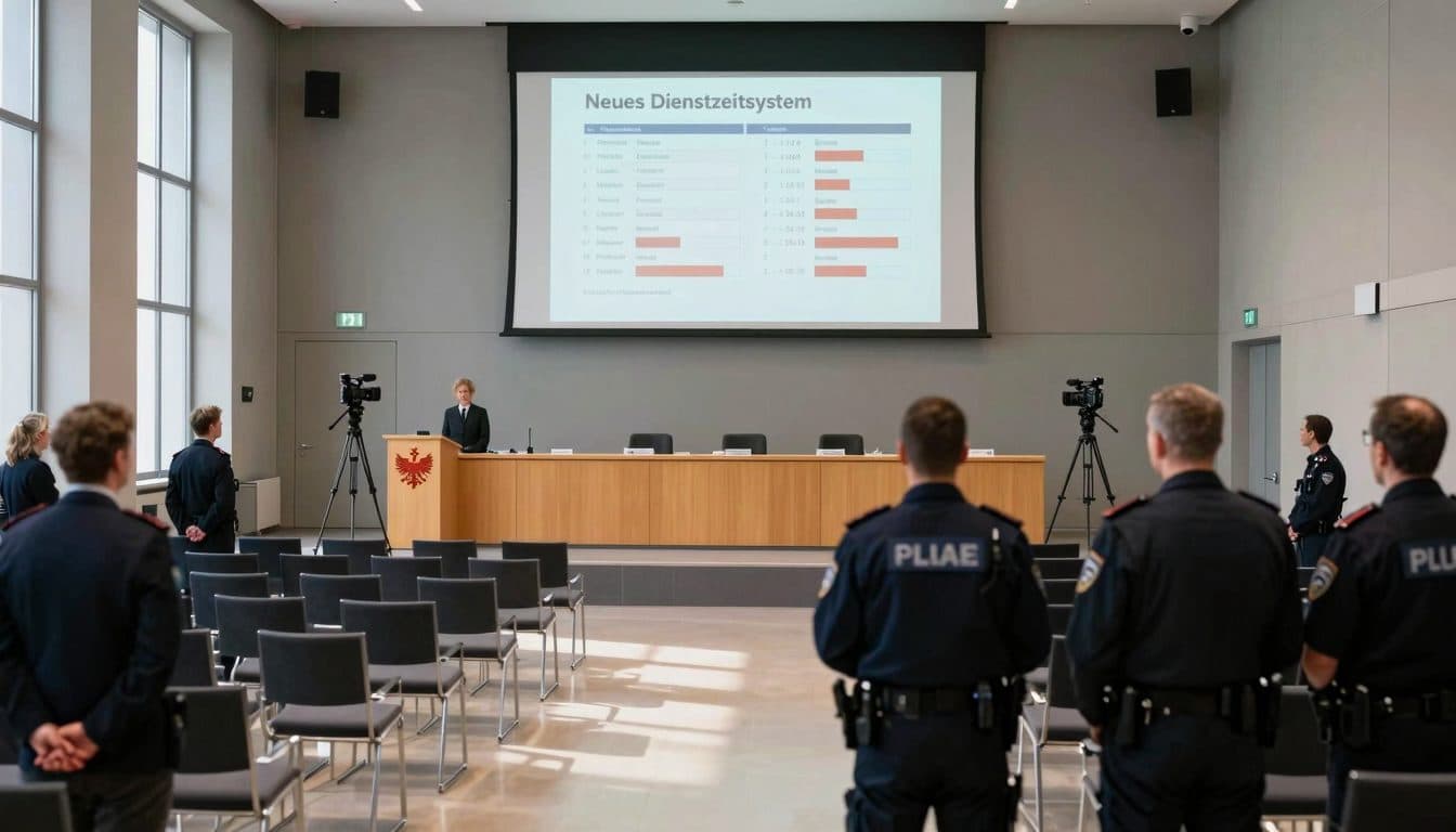 Innenministerium stellt neues Dienstzeitsystem für Polizei vor