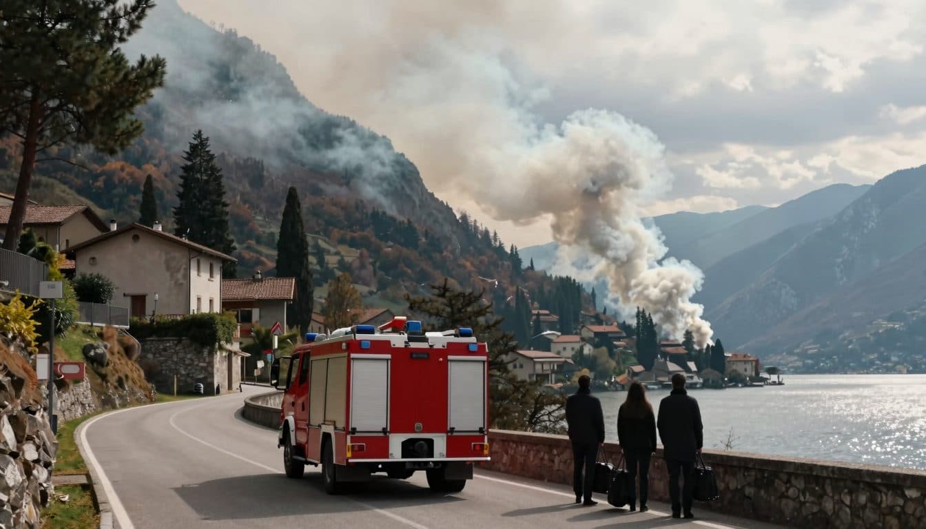 Waldbrand am Gardasee zwingt Urlauber in Tignale zur Flucht