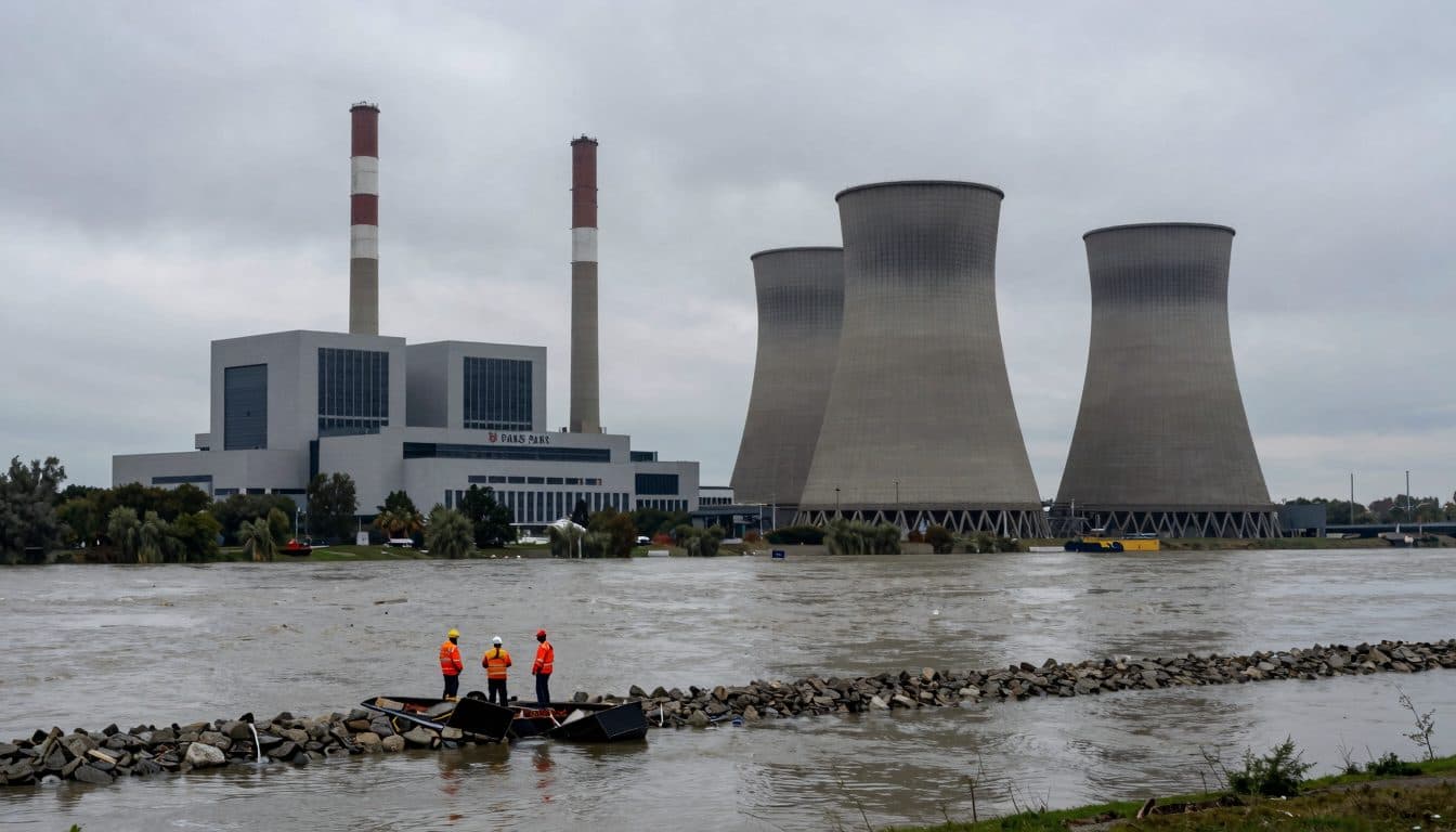 Ungarn versenkt Lastkähne in der Donau, um Kühlung des Kernkraftwerks Paks zu sichern