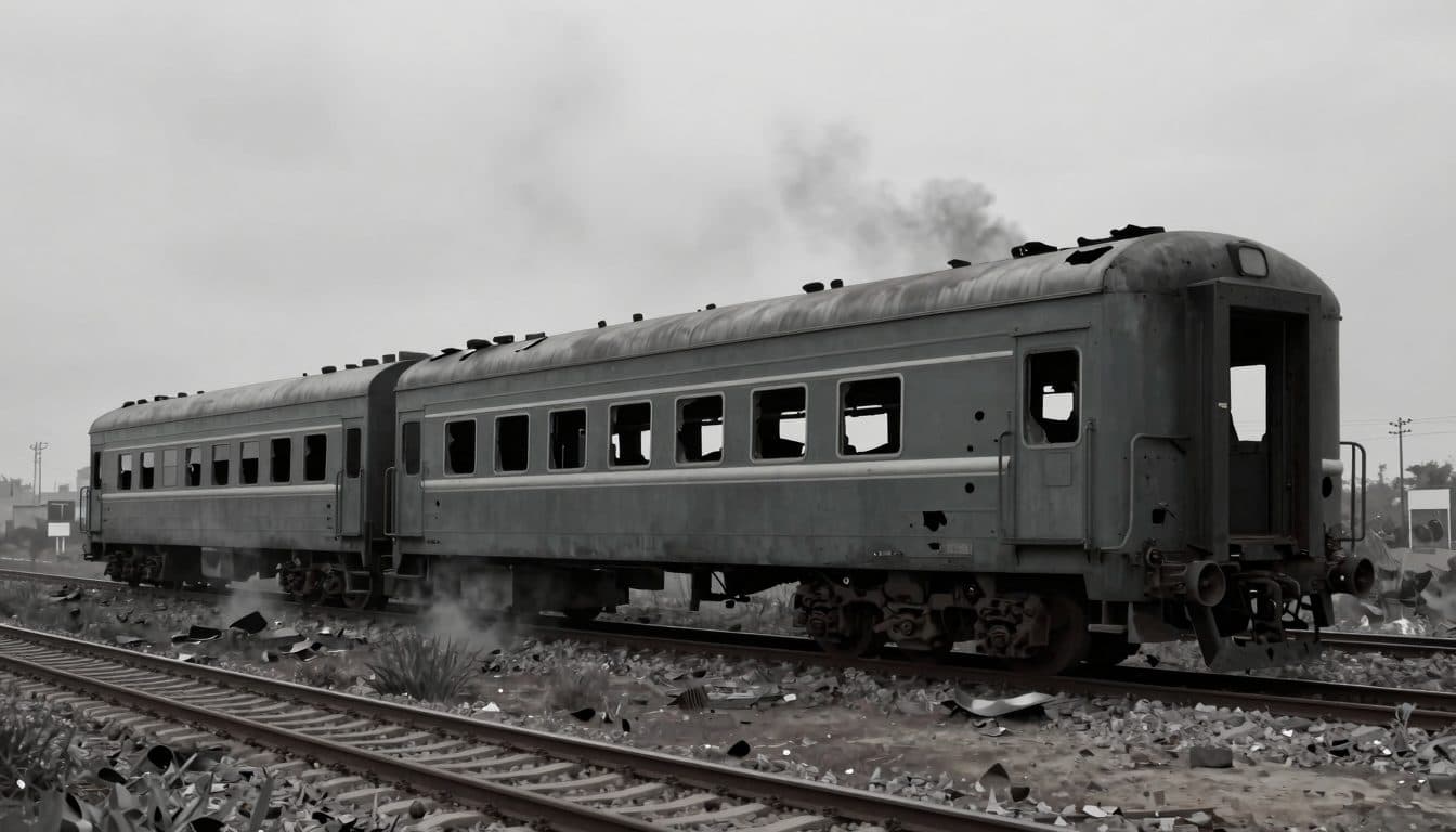 Russischer Drohnenangriff auf Personenzug in der Ukraine fordert zwei Tote